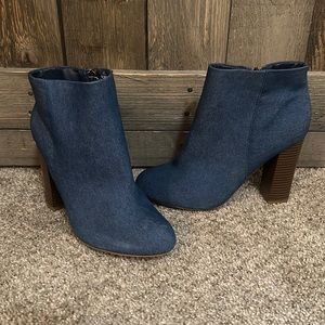 Bamboo Studded Buckle Strap Round Toe Booties